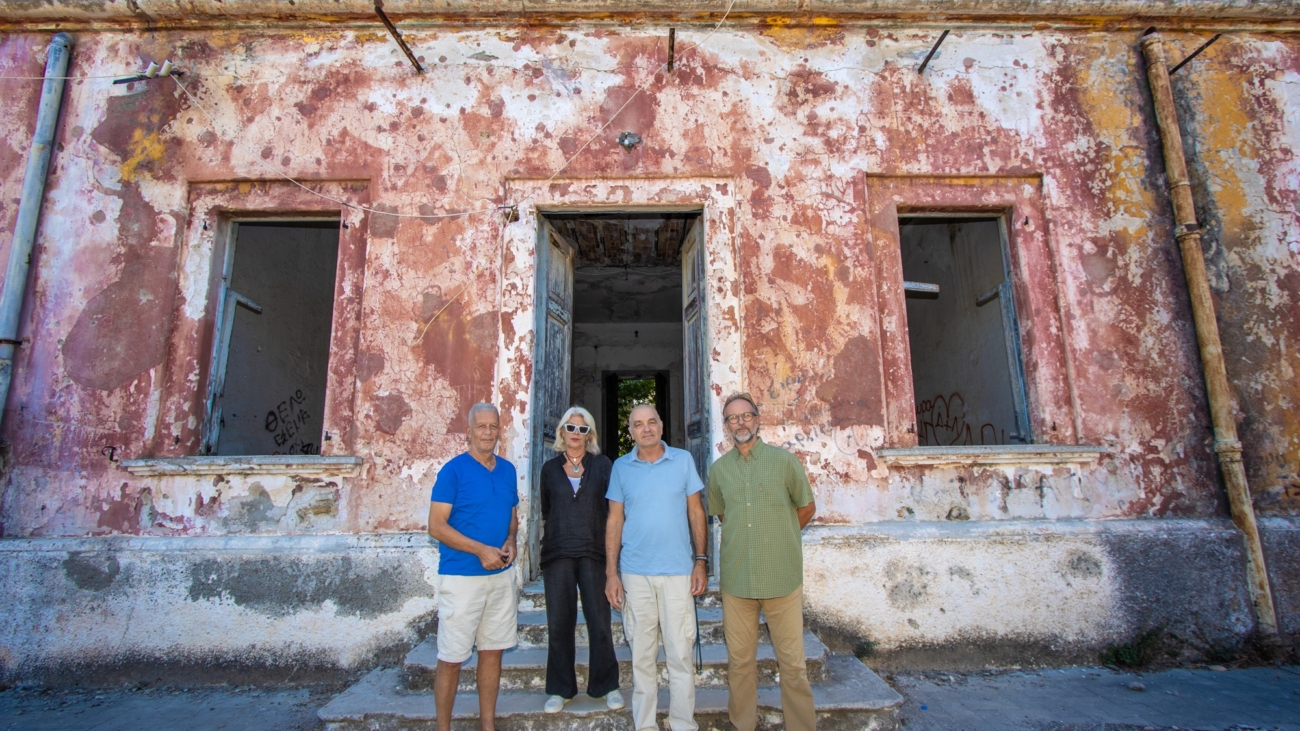 The founding members of the association: Antonis Ntallaris, Ioanna Asmeniadou, Nikos Phocas, Labros Sidossis, by Markos Spanos